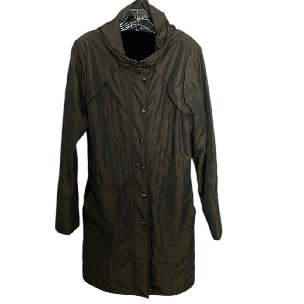 Women’s size large Kristen Blake Jacket with Hood Lined & 2 Pockets Style #74210